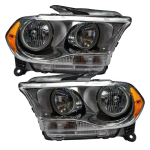 Dodge Durango Headlight Assemblies - ORACLE Lighting - SMD Halogen - ColorSHIFT w/ BC2 Controller - Chrome - `11-`13