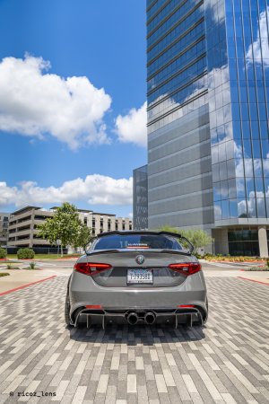 Alfa Romeo Giulia Quadrifoglio GTAm Conversion Kit by PariS'5 GaraGe - Rear Diffuser - Carbon Fiber Alfa Romeo Giulia Quadrifoglio GTAm Conversion Kit by PariS'5 GaraGe - Rear Diffuser - Carbon Fiber