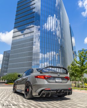 Alfa Romeo Giulia Quadrifoglio GTAm Conversion Kit by PariS'5 GaraGe - Rear Diffuser - Carbon Fiber Alfa Romeo Giulia Quadrifoglio GTAm Conversion Kit by PariS'5 GaraGe - Rear Diffuser - Carbon Fiber