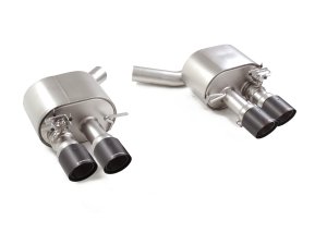 Audi S5 Performance Exhaust by Ragazzon - Rear Section w/ Valves - Evo Line - Dual Exit/ Quad Tip - Carbon Fiber - 2024+