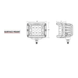 Rigid Industries D-SS Pro Series - Surface Mount - LED Flood Beam - (Pair) Rigid Industries D-SS Pro Series - Surface Mount - LED Flood Beam - (Pair)