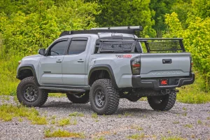 Toyota Tacoma Running Boards - Rough Country - RPT2 - Double Cab - Black - '16 - '23