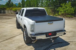 GMC Sierra 1500 Bed Cover - Rough Country - Hard Cover - Roll Up - 5'9" Bed - '07-'13