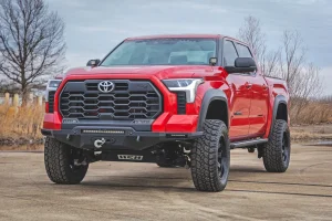 Toyota Tundra Side Steps - LED Running Boards - Rough Country - CrewMax - '22+