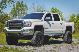 Chevrolet Silverado 1500 Running Boards - AC2 Amber/White LED - Rough Country - Crew Cab '07 - '18