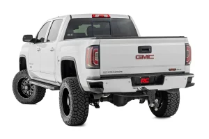 Chevrolet Silverado 1500 Running Boards - AC2 Amber/White LED - Rough Country - Crew Cab '07 - '18