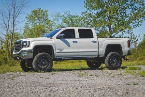 Chevrolet Silverado 1500 Running Boards - AC2 Amber/White LED - Rough Country - Crew Cab '07 - '18