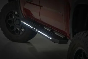 Toyota Tundra Side Steps - AC2 LED Running Boards - Rough Country - CrewMax - '22+