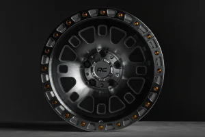 Wheel - Rough Country - 82 Series, One-Piece, 15x8, 5x4.5, -19mm - Full Machined