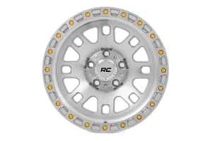 Wheel - Rough Country - 82 Series, One-Piece, 15x8, 5x4.5, -19mm - Full Machined