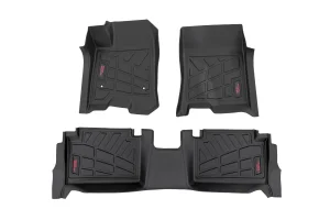 Chevrolet Colorado Floor Liners - Front + Rear - Rough Country - Sure-Fit - 2023+
