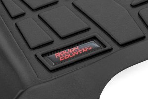 GMC Canyon Floor Liners - Front + Rear - Rough Country - Sure-Fit - 2023+