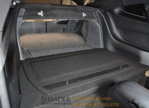 Ford Mustang Rear Seat Delete Kit - '15-'24 Coupe
