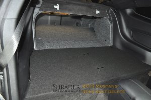 Ford Mustang Rear Seat Delete Kit - '15-'24 Coupe
