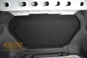 Chevrolet Camaro Rear Seat Delete Kit - '16-'24