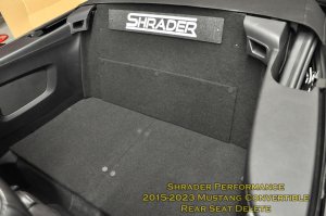 Ford Mustang Rear Seat Delete Kit - '15-'24 Convertible