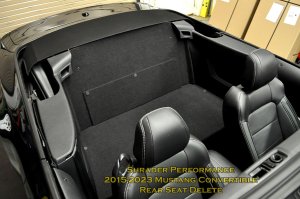 Ford Mustang Rear Seat Delete Kit - '15-'24 Convertible