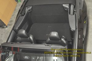 Ford Mustang Rear Seat Delete Kit - '15-'24 Convertible