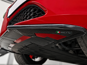 Alfa Romeo Giulia Front Spoiler - Carbon Fiber - Italia Style - Stile Italia - Base Model - V1 - One Piece Design 