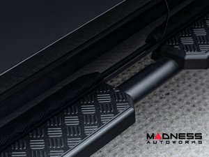 Land Rover Defender D90 Side Steps - Checker Pattern by Urban Automotive - Shadow Black