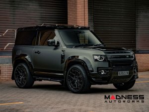 Land Rover Defender D90 Side Steps - Hex Pattern by Urban Automotive - Shadow Black Land Rover Defender D90 Side Steps - Hex Pattern by Urban Automotive - Shadow Black