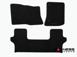 Land Rover Defender D110 & D130 Floor Mats - Carpet by Urban Automotive - With Logo