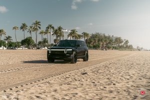 Rivian R1S Custom Wheels - S17-01 by Vossen - Satin Black