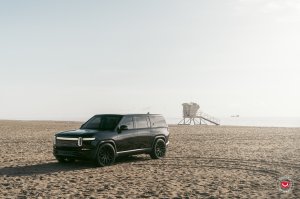 Rivian R1S Custom Wheels - S17-01 by Vossen - Satin Black