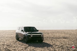 Rivian R1S Custom Wheels - S17-01 by Vossen - Satin Black