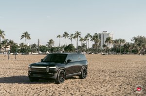 Rivian R1S Custom Wheels - S17-01 by Vossen - Satin Black