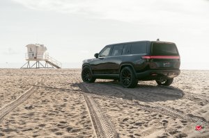 Rivian R1S Custom Wheels - S17-01 by Vossen - Satin Black