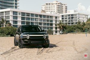 Rivian R1S Custom Wheels - S17-01 by Vossen - Satin Black