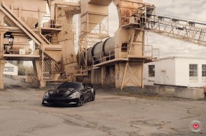 Chevrolet Corvette C7 Custom Wheels - EVO-4R by Vossen - Satin Black