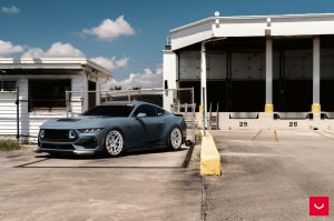 Ford Mustang Custom Wheels - HFX-1 by Vossen - Polished Silver