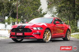 Ford Mustang Custom Wheels - EVO-2R by Vossen - Patina Gold