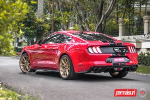 Ford Mustang Custom Wheels - EVO-2R by Vossen - Patina Gold