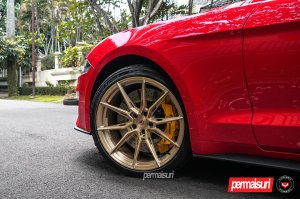 Ford Mustang Custom Wheels - EVO-2R by Vossen - Patina Gold