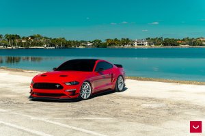 Ford Mustang Custom Wheels - HF-7 by Vossen - Polished Silver Ford Mustang Custom Wheels - HF-7 by Vossen - Polished Silver