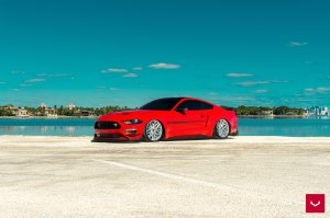 Ford Mustang Custom Wheels - HF-7 by Vossen - Polished Silver Ford Mustang Custom Wheels - HF-7 by Vossen - Polished Silver