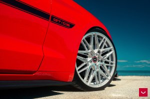 Ford Mustang Custom Wheels - HF-7 by Vossen - Polished Silver Ford Mustang Custom Wheels - HF-7 by Vossen - Polished Silver