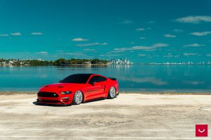 Ford Mustang Custom Wheels - HF-7 by Vossen - Polished Silver Ford Mustang Custom Wheels - HF-7 by Vossen - Polished Silver
