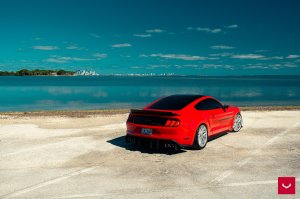 Ford Mustang Custom Wheels - HF-7 by Vossen - Polished Silver Ford Mustang Custom Wheels - HF-7 by Vossen - Polished Silver