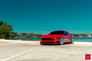 Ford Mustang Custom Wheels - HF-7 by Vossen - Polished Silver Ford Mustang Custom Wheels - HF-7 by Vossen - Polished Silver