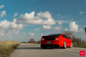 Ford Mustang Custom Wheels - HF-7 by Vossen - Polished Silver Ford Mustang Custom Wheels - HF-7 by Vossen - Polished Silver