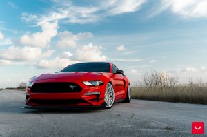 Ford Mustang Custom Wheels - HF-7 by Vossen - Polished Silver Ford Mustang Custom Wheels - HF-7 by Vossen - Polished Silver