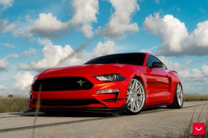 Ford Mustang Custom Wheels - HF-7 by Vossen - Polished Silver Ford Mustang Custom Wheels - HF-7 by Vossen - Polished Silver