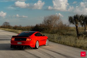Ford Mustang Custom Wheels - HF-7 by Vossen - Polished Silver Ford Mustang Custom Wheels - HF-7 by Vossen - Polished Silver