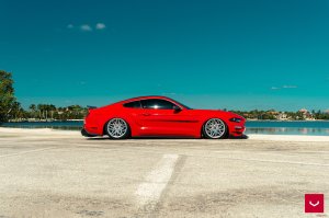 Ford Mustang Custom Wheels - HF-7 by Vossen - Polished Silver Ford Mustang Custom Wheels - HF-7 by Vossen - Polished Silver