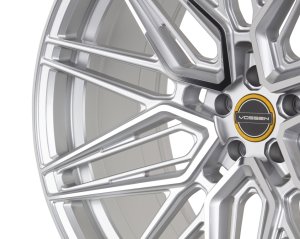 Ford Mustang Custom Wheels - HF-7 by Vossen - Polished Silver Ford Mustang Custom Wheels - HF-7 by Vossen - Polished Silver