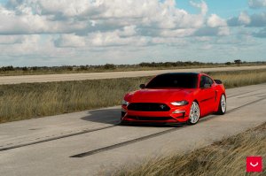 Ford Mustang Custom Wheels - HF-7 by Vossen - Polished Silver Ford Mustang Custom Wheels - HF-7 by Vossen - Polished Silver